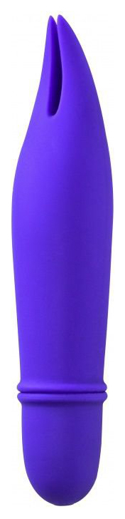 Фиолетовый мини-вибратор Universe Teasing Ears 12,5 см