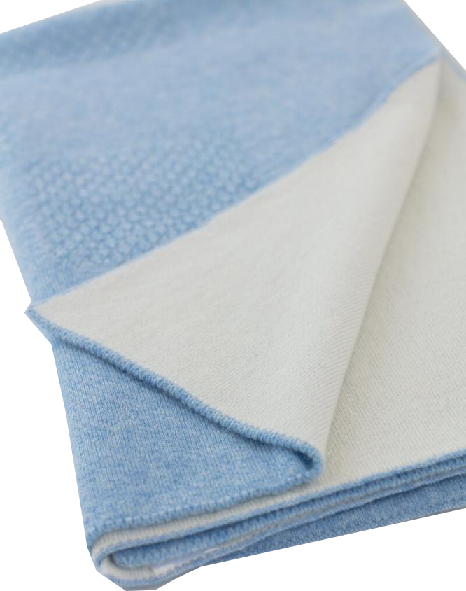 

Airwool плед детский двухслойный, 100% кашемир, голубой,