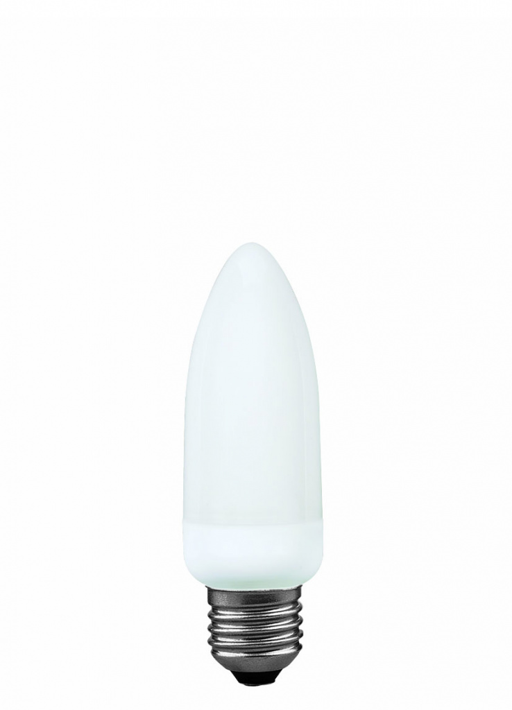 Экономная лампа свеча электроник, опал, E27, 155мм 9W 89119