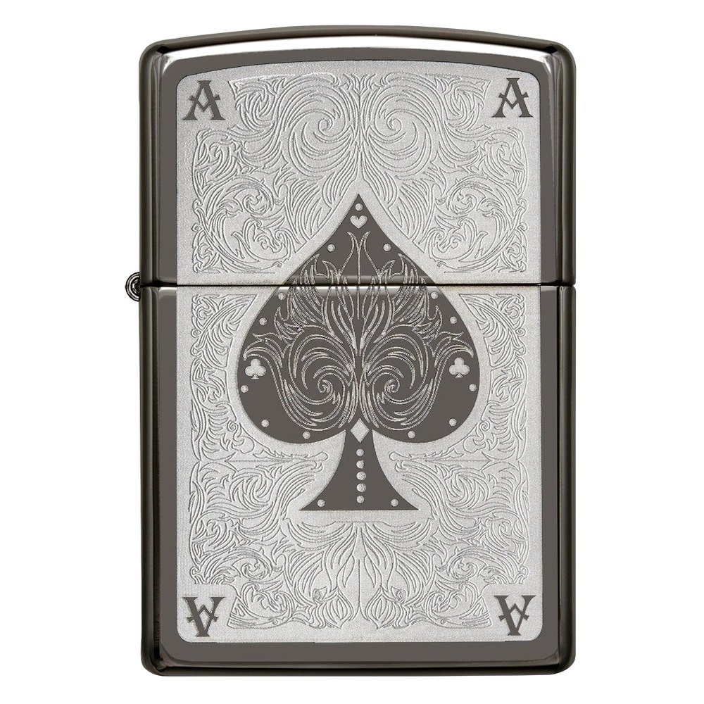 

Бензиновая зажигалка Zippo Ace Filigree Black Ice, Серебристый, Ace Filigree