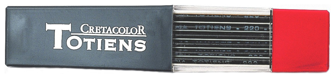 фото Набор чернографитных стержней для цангового карандаша "totiens", твёрдость 5b, 6 штук cretacolor