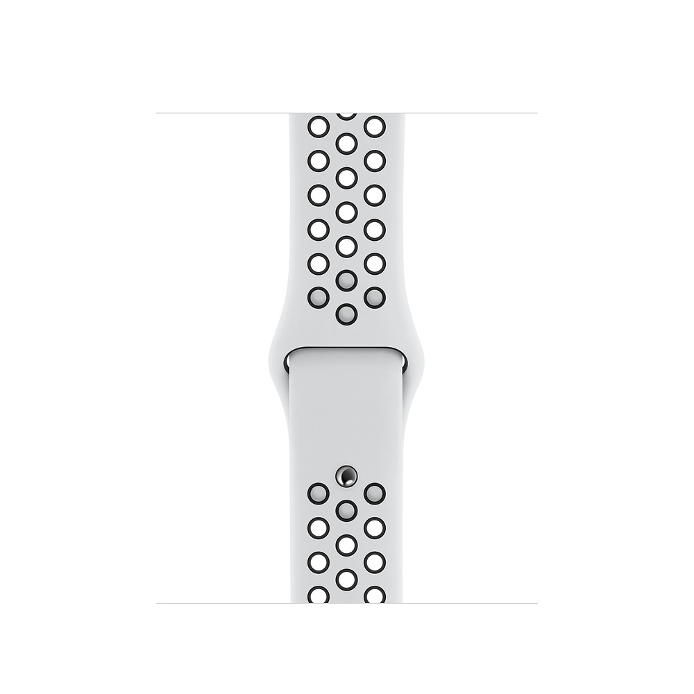 фото Ремешок для смарт-часов apple 40mm pure platinum/black nike sport band - s/m & m/l