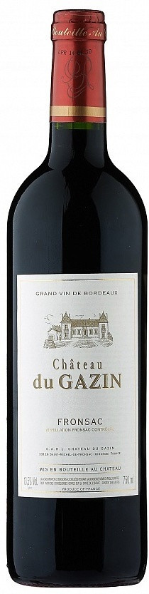 

Вино Chateau du Gazin Fronsac AOC 2014
