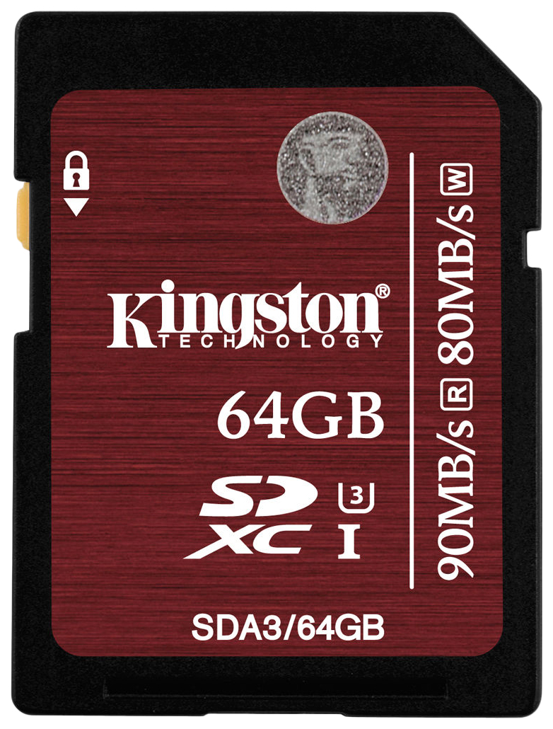 

Карта памяти Kingston Micro SDHC SDA3 64GB, SDA3/64GB