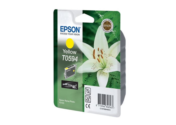 

Картридж для струйного принтера Epson C13T05944010, желтый, оригинал, t0594