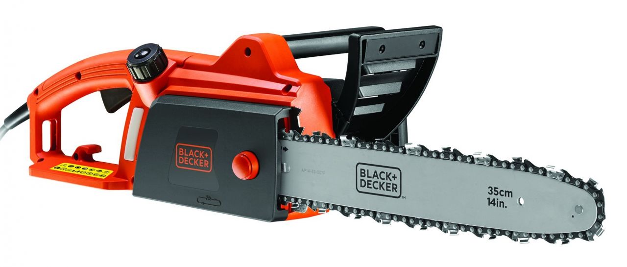 фото Электрическая цепная пила black+decker cs1835 1 800 вт 34,5 см