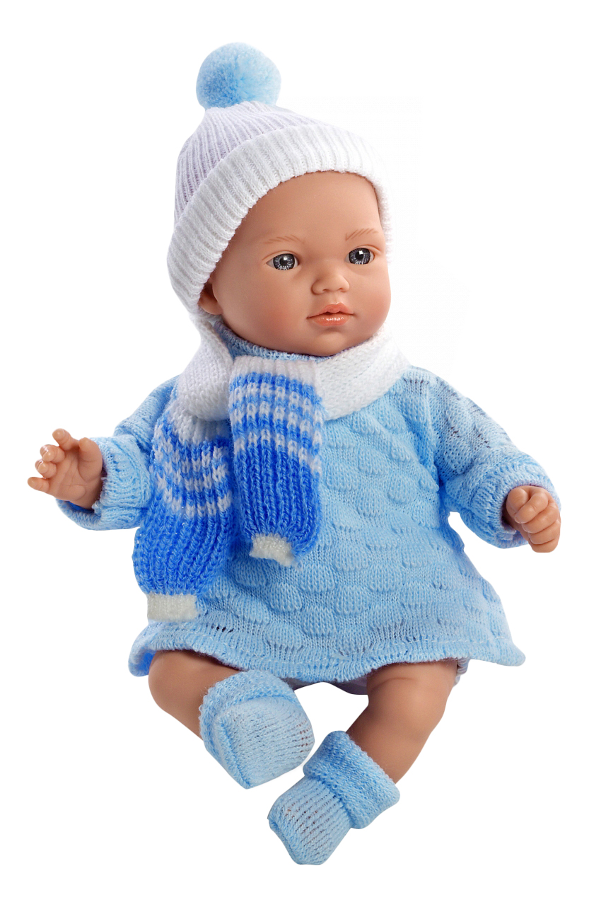 

Кукла Arias Elegance в вязаном костюмчике голубая, 28 см, elegance в вязаном костюмчике голубая 28 см