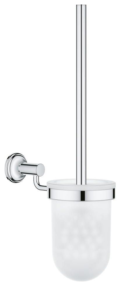 фото Туалетный ершик grohe essentials authentic 40658001 стеклянная колба хром