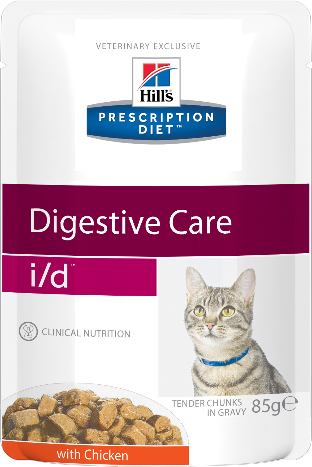 фото Влажный корм для кошек hill's prescription diet i/d digestive care, курица, 85г