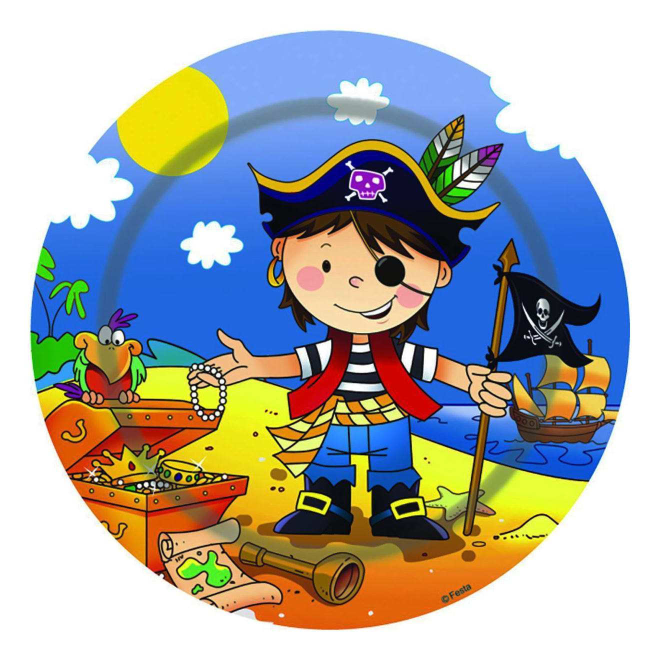 фото Тарелка детская веселая затея маленький пират