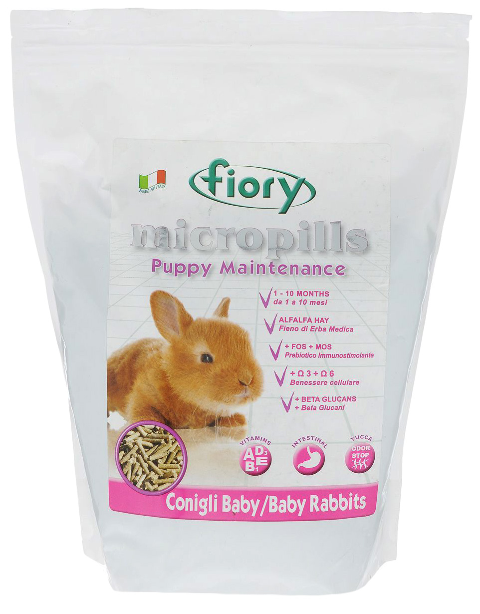 

Сухой корм для крольчат FIORY Micropills Baby Rabbits, 2 кг, Micropills Baby Rabbits