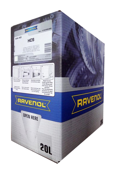 фото Моторное масло ravenol hcs 5w-40 20л