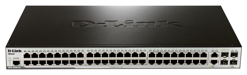 

Коммутатор D-Link DES-3200-52/C1B Black, DES-3200