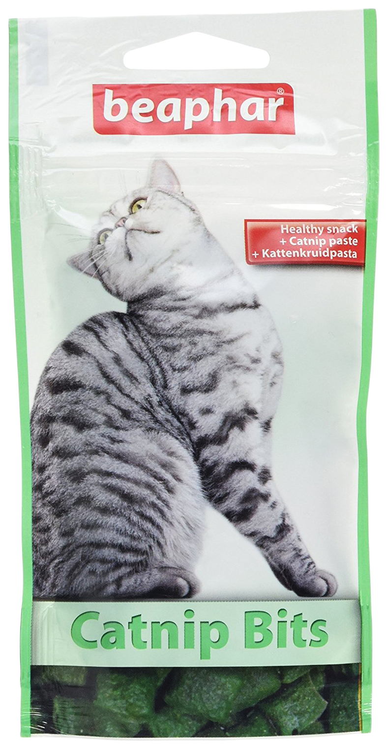 Лакомство для кошек Beaphar Catnip Bits подушечки, кошачья мята, 35 г
