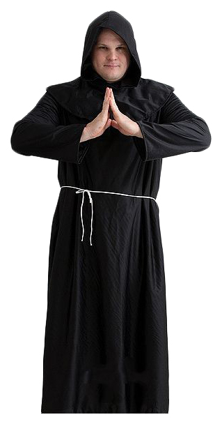 фото Карнавальный костюм бока монах, цв. черный р.176