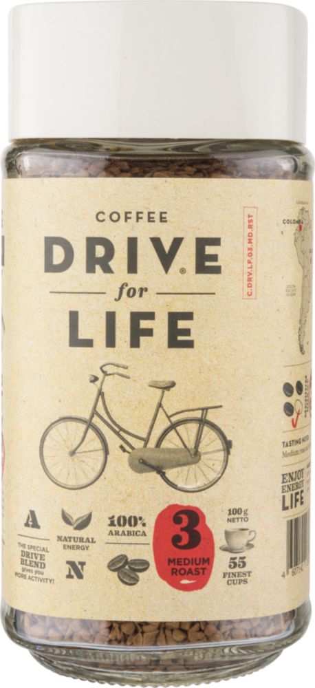 фото Кофе растворимый drive for life medium roast 100 г