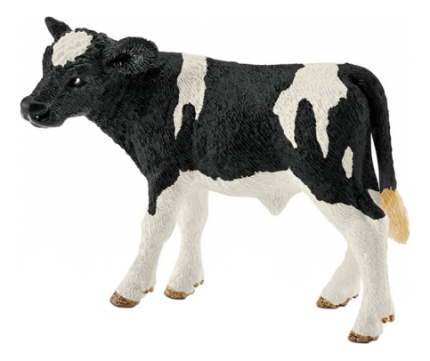 фото Фигурка теленок голштинской породы schleich farm world 13798