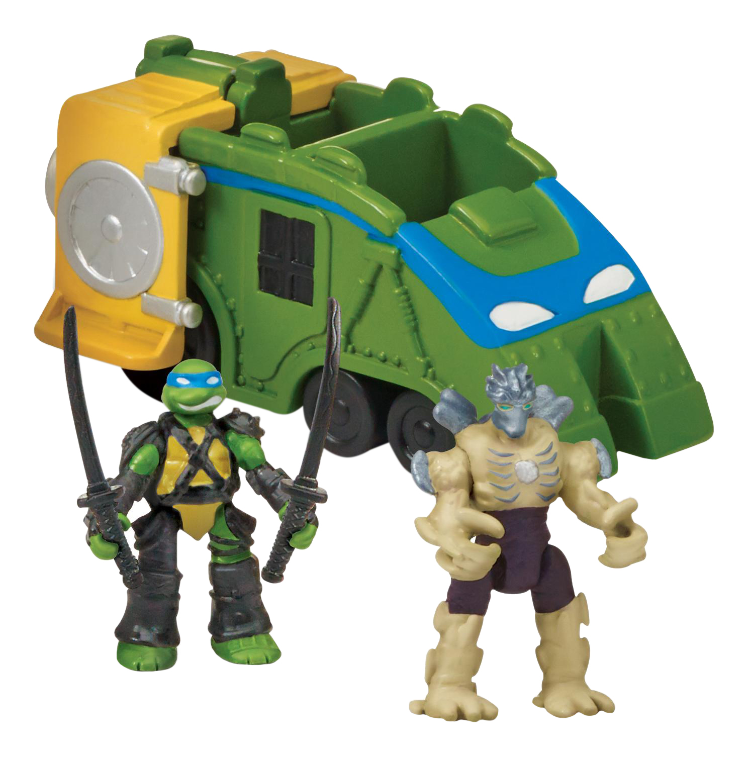 

Боевой локомотив с фигурками Лео и Шредера Playmates Toys Черепашки ниндзя 87601