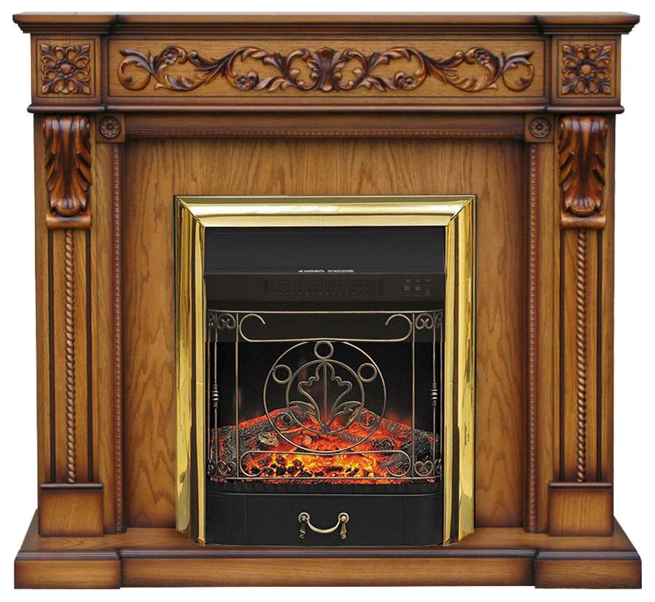 фото Электрокамин royal flame neapol, античный дуб