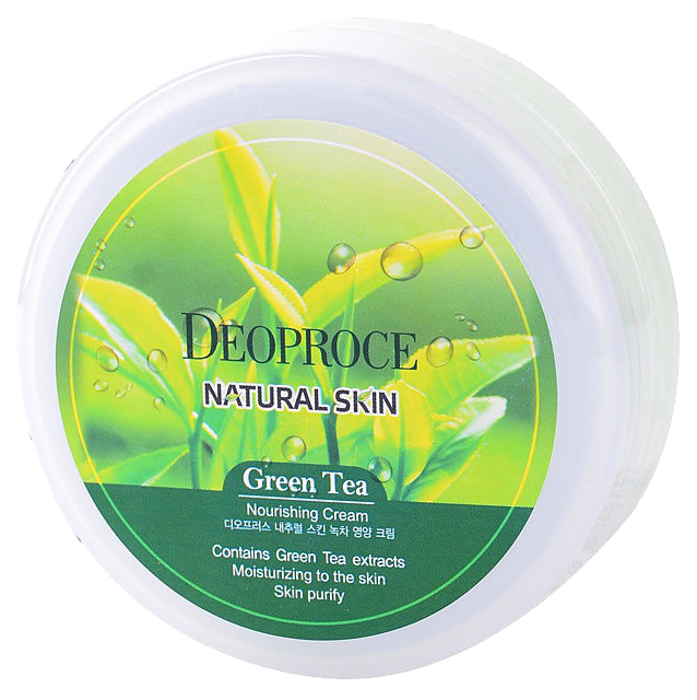 Крем для лица Deoproce Greentea Natural Skin Nourishing Cream 100 г secret skin смягчающий тонер для лица с экстрактом розы damask rose 250