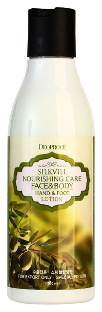 Лосьон для рук Deoproce Silkvill Nourishing Care Face Body Hand Foot 200 мл 390₽