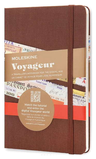 

Блокнот Moleskine Voyageur, цвет коричневый, voyageur