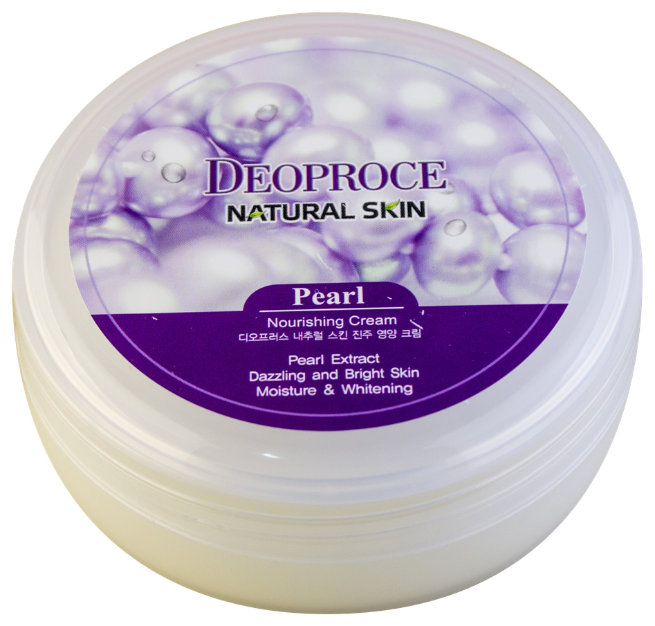 Крем для лица Deoproce Natural Skin Pearl Nourishing Cream 100 г компактная пудра estrade mineral matte skin м21 светлый беж нейтральный