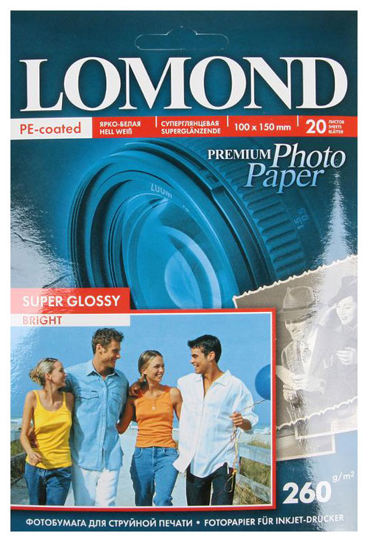 Бумага для принтера Lomond 1103102 Premium Photo Белый