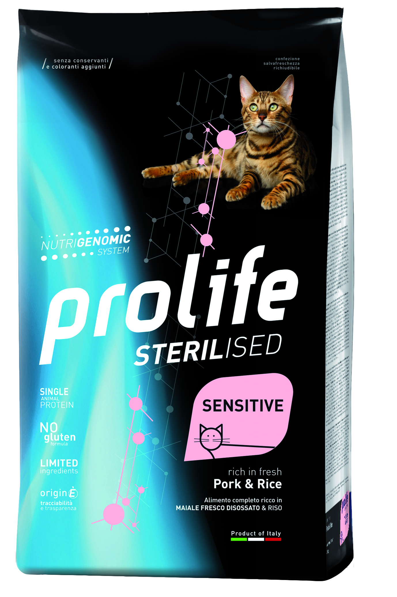 фото Сухой корм для кошек prolife sterilised grainfree sensitive, свинина и рис, 0,4кг