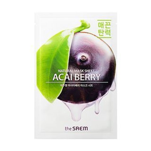 

Маска тканевая N с экстрактом ягод асаи Natural Acai Berry Mask Sheet 21мл