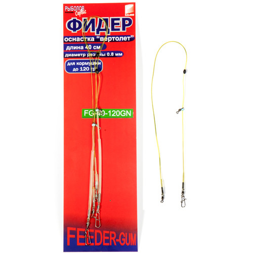 

Оснастка фидерная Feeder Gum GN 0,06 кг, 2 шт., Feeder Gum GN