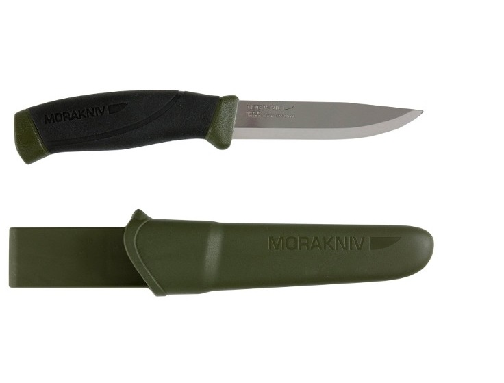 фото Нож morakniv companion mg (c) углеродистая сталь хаки