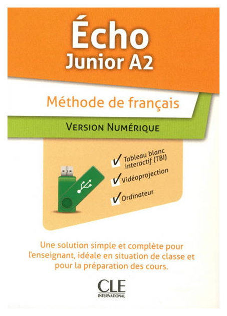 фото Cd-rom. echo junior a2: ressources numeriques pour tbi sur cle usb cle international