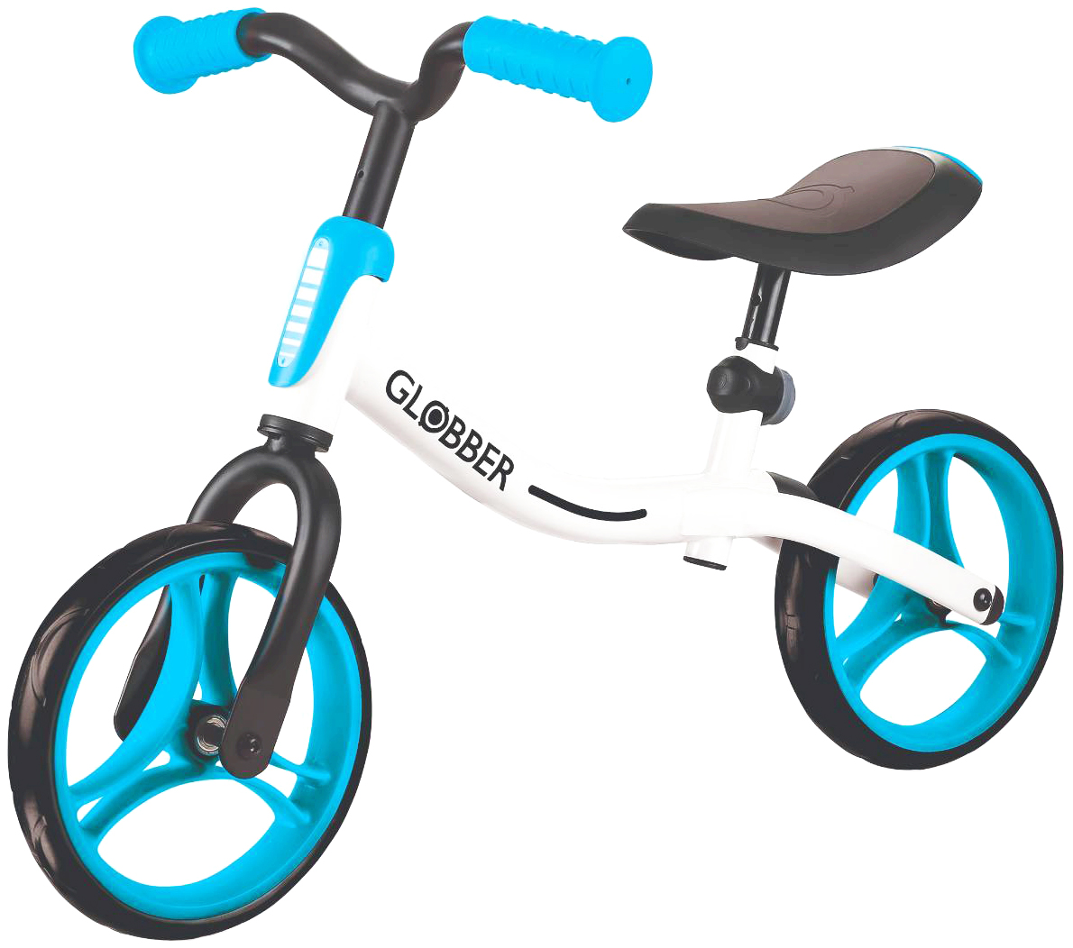 фото Беговел globber go bike бело-голубой