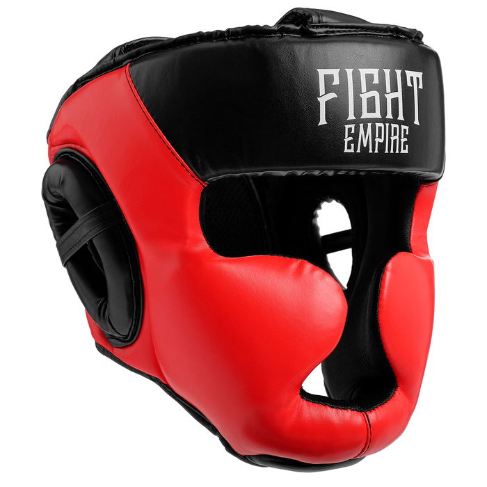 фото Шлем боксёрский соревновательный fight empire, размер м, цвет красный fight empire