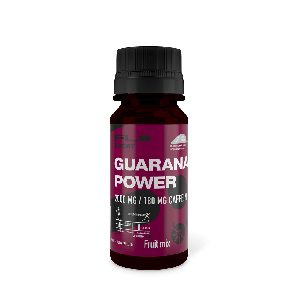 Энергетик Floo Sport Guarana Power, 60 мл, фруктовый микс