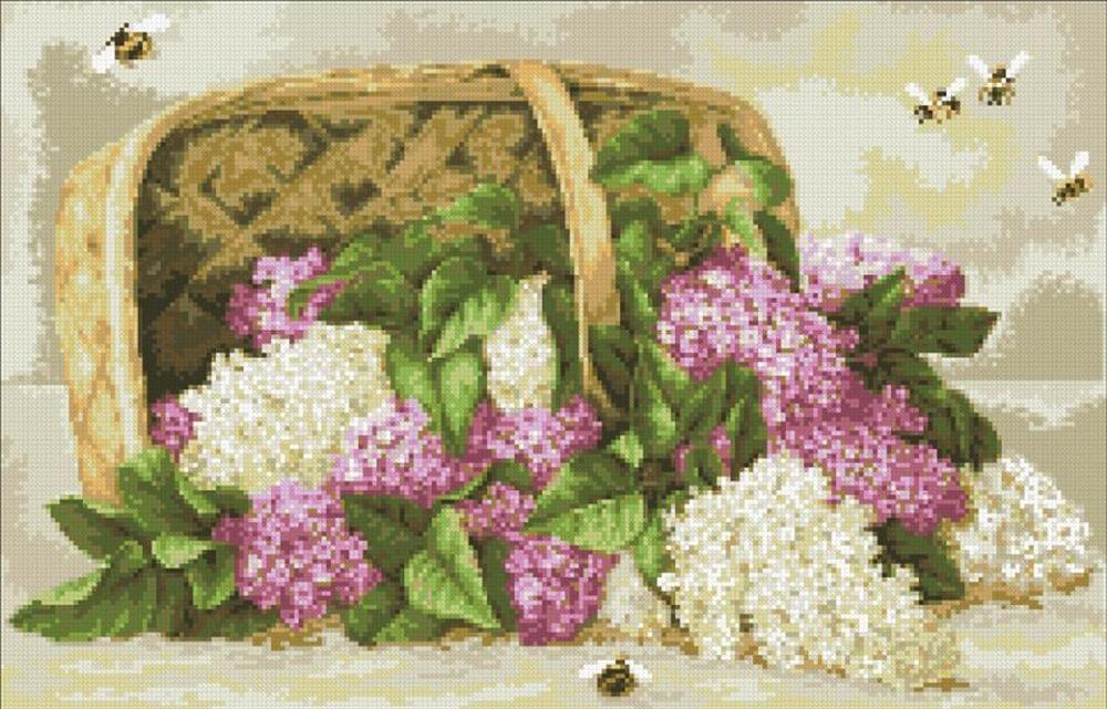 

Алмазная вышивка Паутинка Аромат сирени, 56x36 см, Аромат сирени