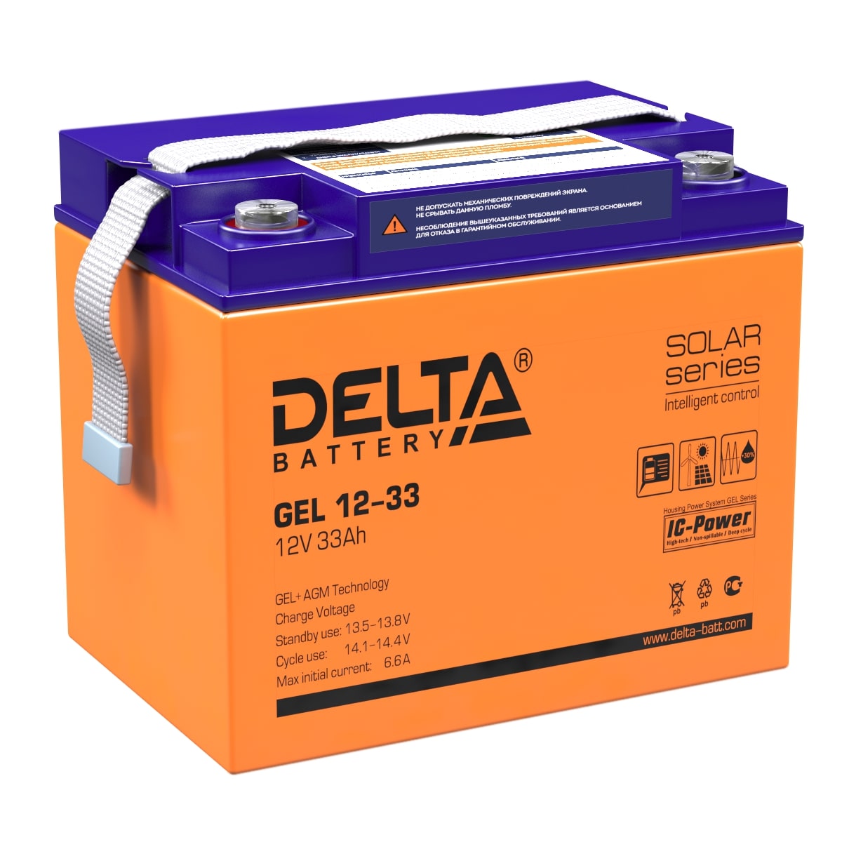 Аккумулятор DELTA GEL 12-33