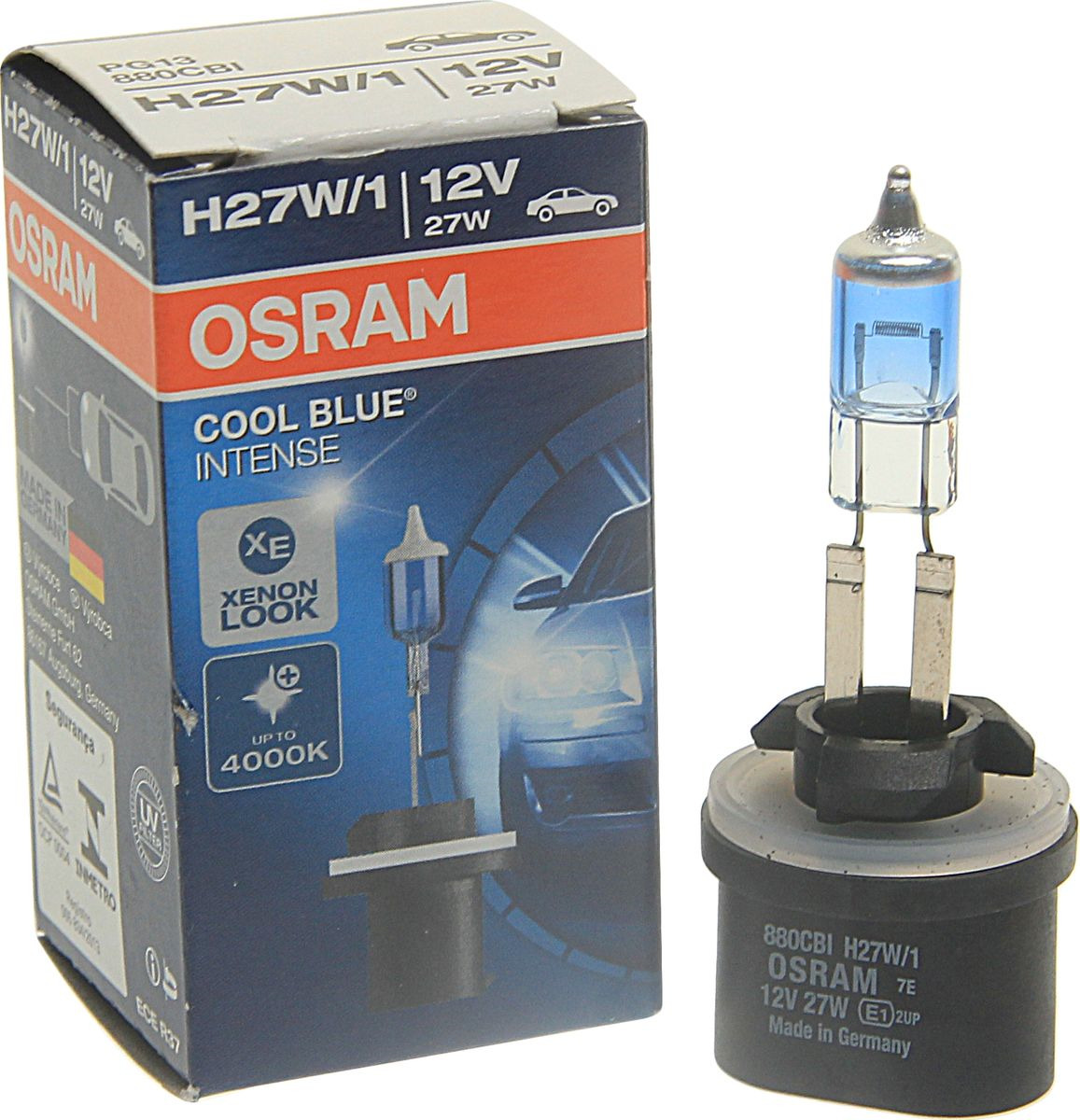 фото H27w/1 (27w) 12v лампа cool blue intense 4200k osram арт. 880cbi