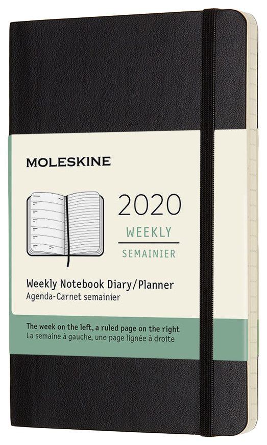 Еженедельник MOLESKINE Classic WKNT Pocket Soft DSB12WN2 Черный