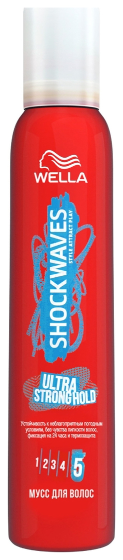 

Мусс для волос Wella Shockwaves Ultra Strong Hold 200 мл