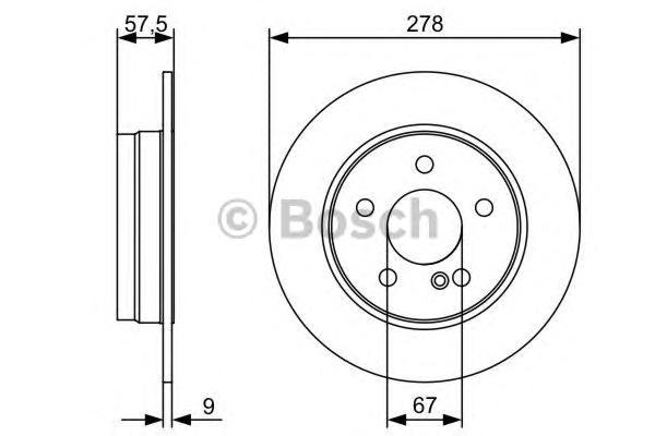 фото Тормозной диск bosch 0986479409