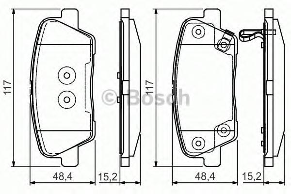 

Комплект тормозных колодок BOSCH 0986495165