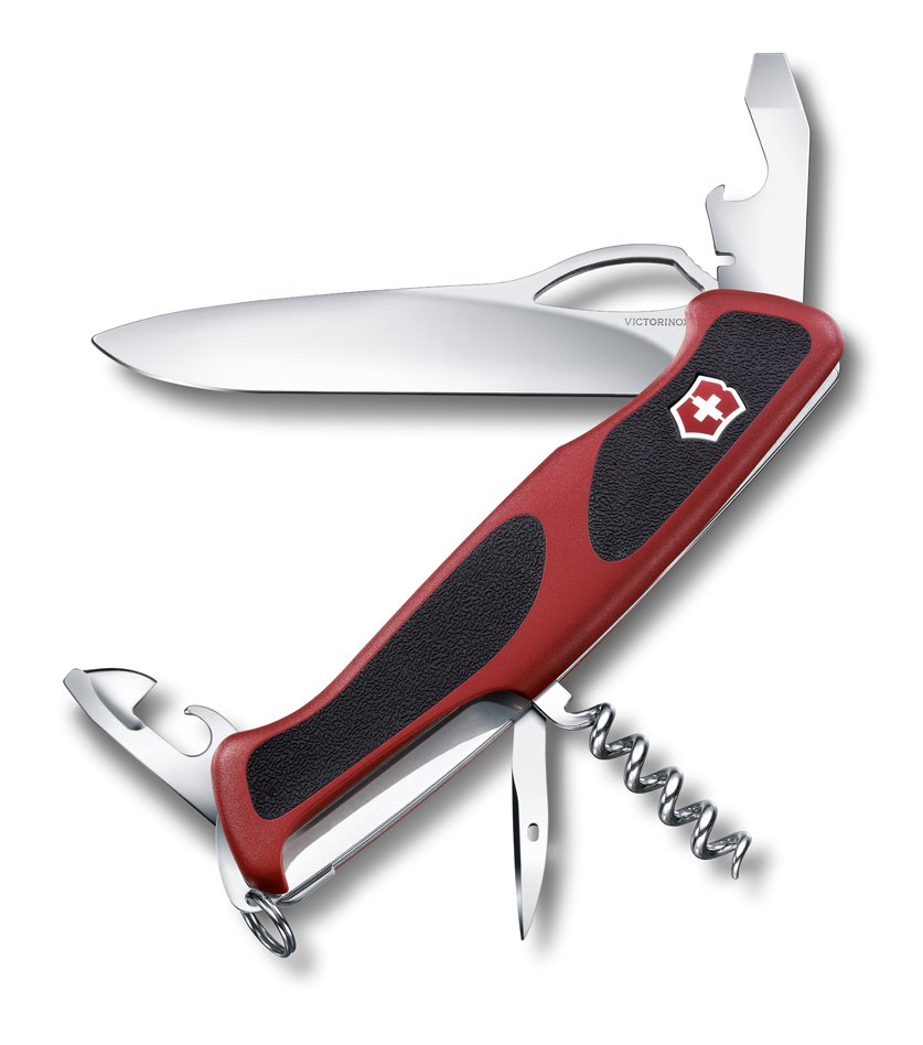 фото Мультитул victorinox rangergrip 0.9553.mc 130 мм красно-черный, 11 функций