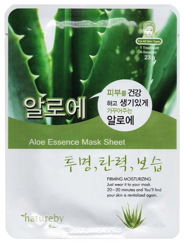 фото Маска для лица natureby aloe essence mask sheet 23 г