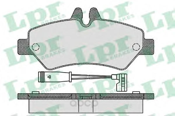 

Тормозные колодки Lpr задние для Mercedes-Benz W209, W254/Volkswagen Crafter 05P1293