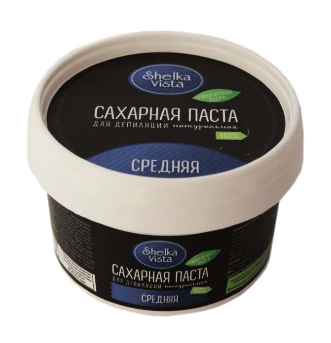 

Паста для шугаринга Shelka Vista Сахарная паста с шунгитовой пудрой средняя 350 г