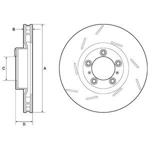 

Тормозной диск DELPHI BG9128C