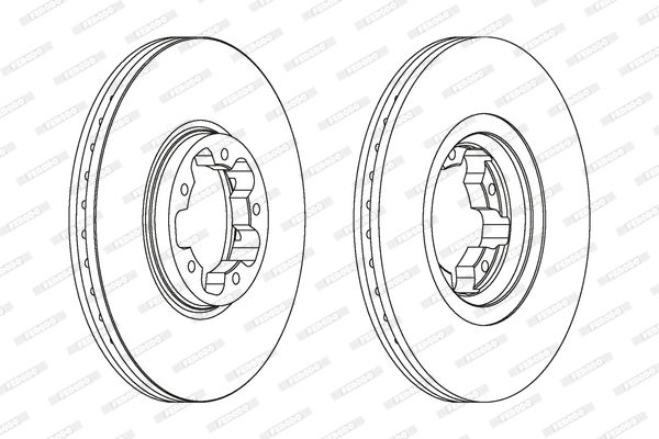 фото Тормозной диск ferodo ddf1113