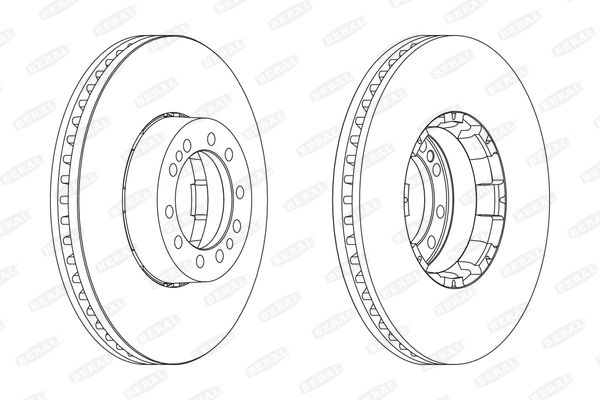 фото Тормозной диск beral bcr134a